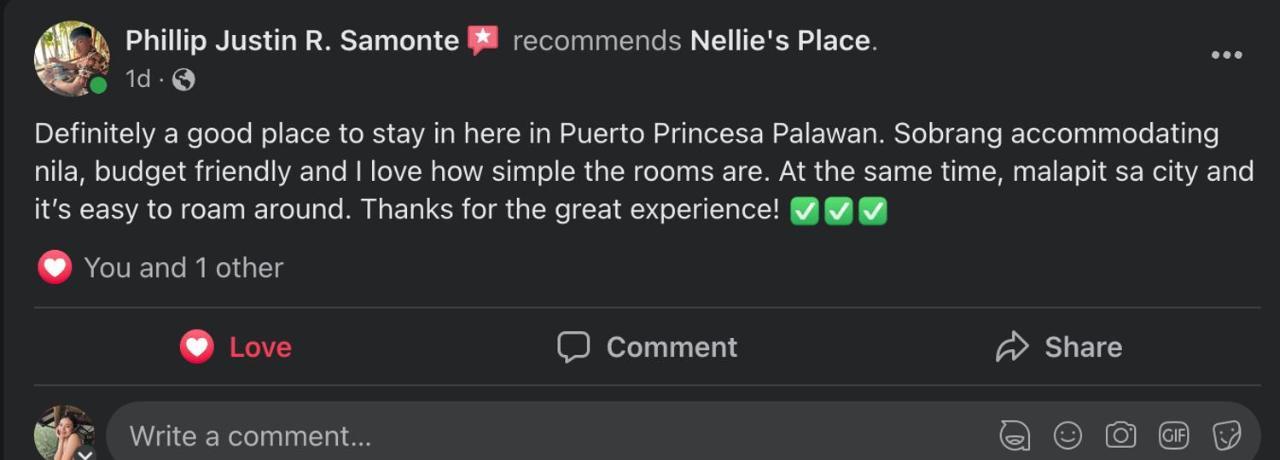 Nellie's Place Puerto Princesa Esterno foto
